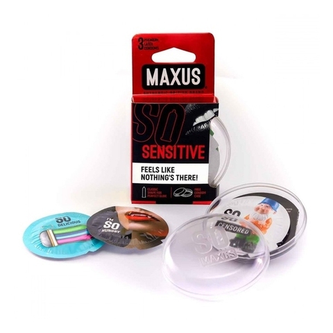 MAXUS AIR Sensitive №3 Презервативы в пластиковом кейсе ультратонкие