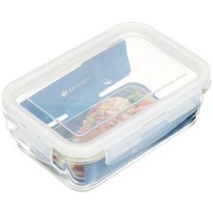 Форма для выпечки стекло, 13.3х19х6.7 см, 0.845 л, прямоуг, с крыш, Daniks