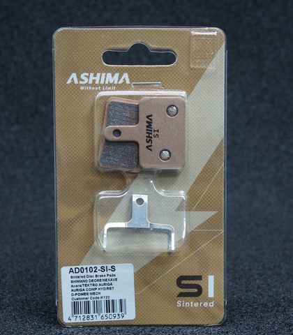 Колодки тормозные Ashima 0102-si Shimano металлизированные