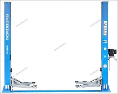 Подъемник 380 V 2х стоечный 4 т, с электростопорами (серый) N4120BE-4G