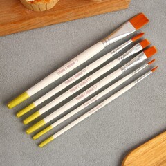 Набор кондитерских кистей (синтетика, не лезет ворс) 6 шт.