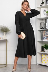 Платье трикотажное Эхо лета (черное) П14366-1М LT Collection