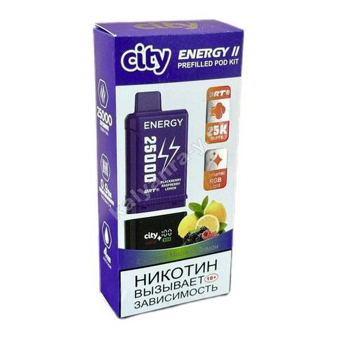 City Energy II POD Kit - Ежевика Малина Лимон 25000 затяжек