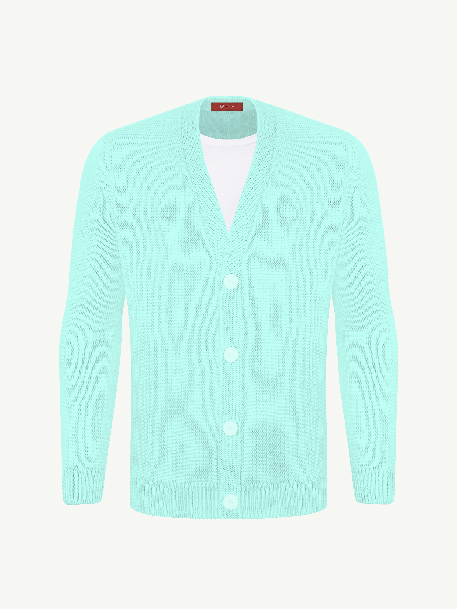 Кардиган с пуговицами из шелка