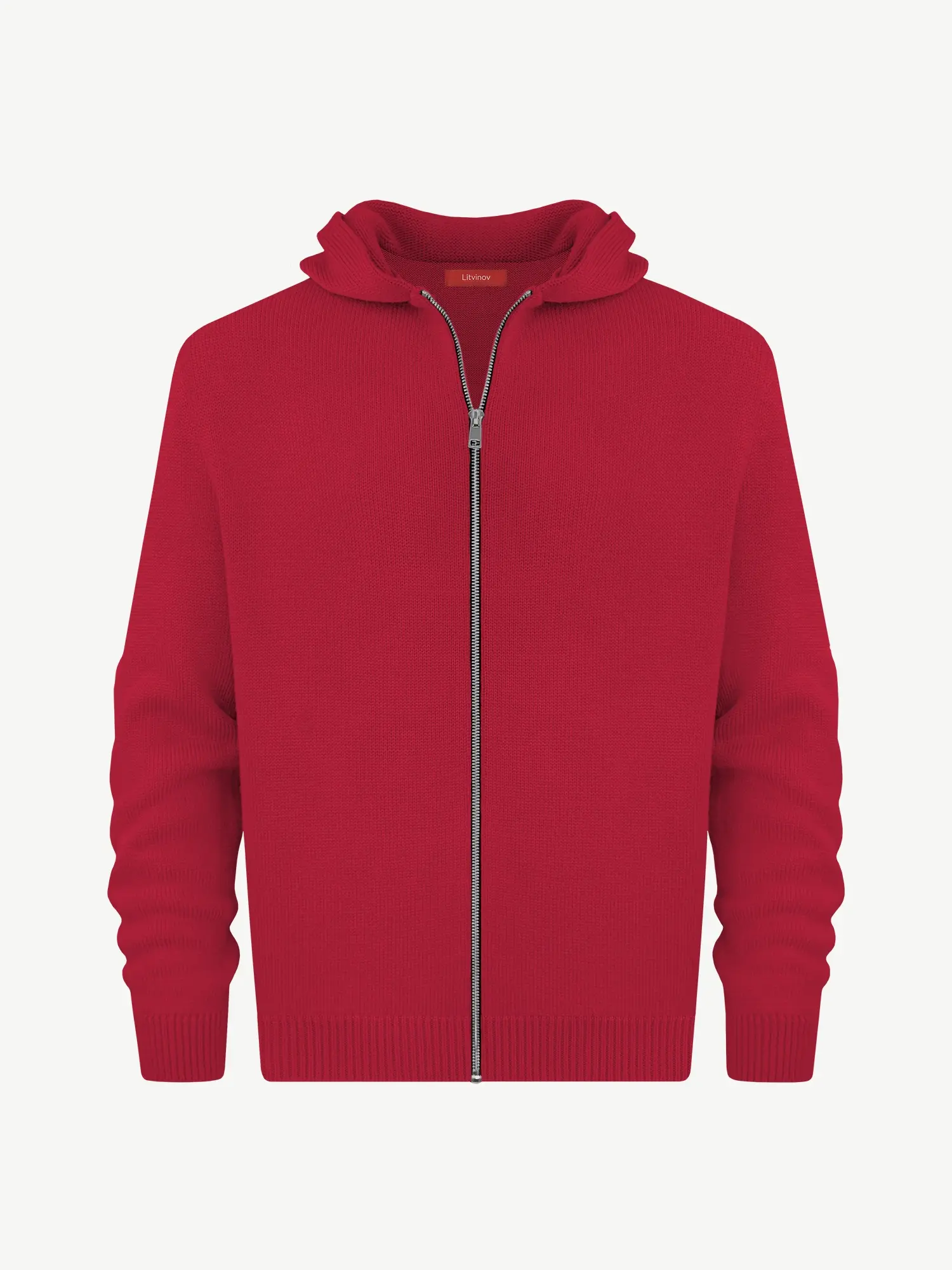 Толстовка на замке из шелка