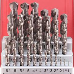 Набор сверл по металлу 1-13мм 25шт DIN338 HSSE-Co8 VA 130° (мет. кейс) Ruko 281215E(K)