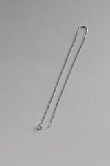 Моносерьга-протяжка с фианитом