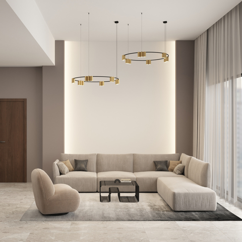 Подвесной светильник Denkirs Orbit DK4067-BK+SG