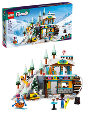 LEGO Friends 41756 Лего Лыжная трасса и кафе, зимний курорт с минифигурками, набор для игры, оригинал LEGO