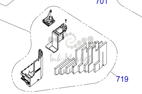 Приемник отработанных чернил EPSON 1767049 | 1899245 (пластик, нетканный материал)