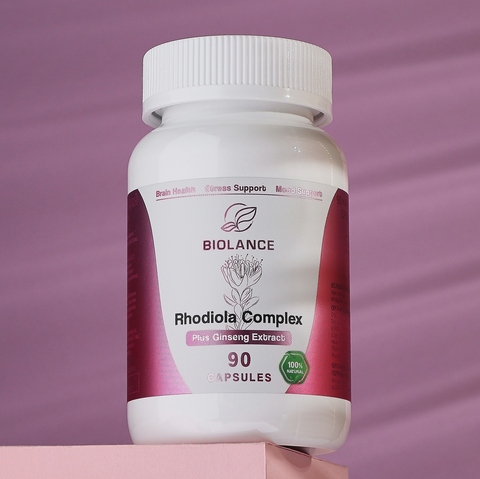 Rhodiola Complex / Родиола Розовая и женьшень, стандартизированный комплекс / 90 капсул