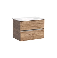 Sancos UR60ECH Тумба подвесная Urban 690х450х550, c двумя ящиками оснащенными доводчиками, дуб чарльстон фото