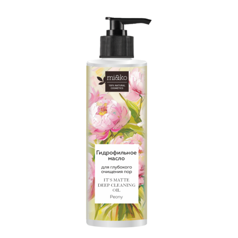 Гидрофильное масло для глубокого очищения пор It`s matte Deep cleaning oil Peony 200мл