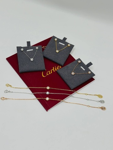 Кулон, браслет и серьги Cartier VGOLD