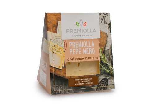 Сыр с черным перцем «Premiolla pepe nero» 50%, 180г
