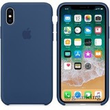 Silicone Case iPhone X/XS Blue Cobalt «Синий кобальт»