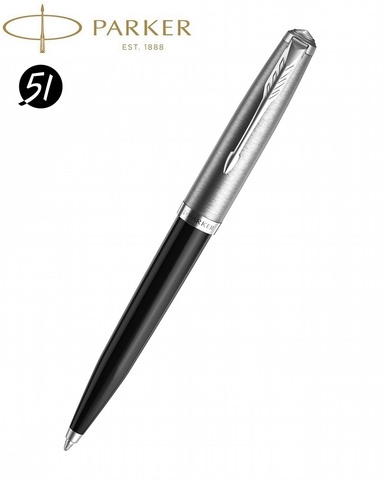 Ручка шариковая Parker 51 Core, Black CT, (2123493)