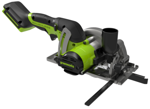 Циркулярная пила Greenworks G24MCS, 24v, 115 мм, без АКБ и ЗУ (аккумуляторная, мини)