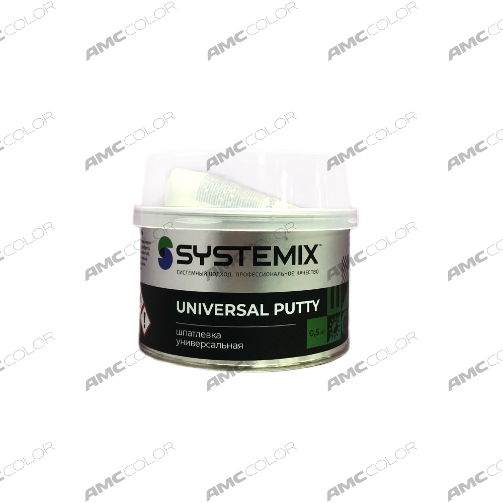 SYSTEMIX Шпатлевка Universal putty универсальная 0,5кг - купить по выгодной  цене | АМСколор все для окраски автомобиля!