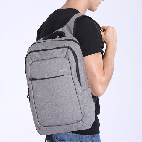 Картинка рюкзак для ноутбука Tigernu T-B3090 св.серый - 7