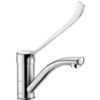Delabie 2522L Механический смеситель для раковины, поворотный излив, В.95, гигиенич рычаг