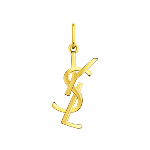 л50344 - Подвеска лого YSL из желтого золота 585 пробы