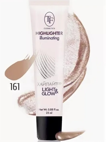 .TF Хайлайтер для лица  Illuminating Highlighter тон 161 золотистый -25мл CTW16( ср год 12.2023)