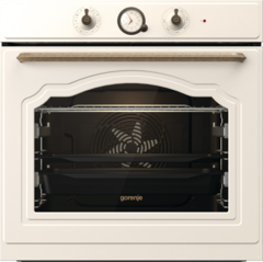 Встраиваемый духовой шкаф Gorenje BO6735CLI, бежевый, 77 литров, телескопические направляющие Встраиваемый духовой шкаф Gorenje BO6735CLI, бежевый, 77 литров, телескопические направляющие