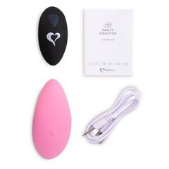 Розовый вибромассажер в трусики с пультом ДУ Panty Vibe Remote Controlled Vibrator - 