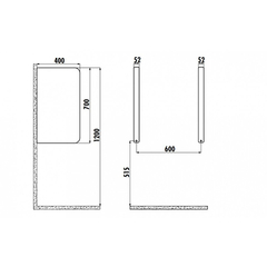 TP690-00CB00E-0000 Перегородка для писсуаров