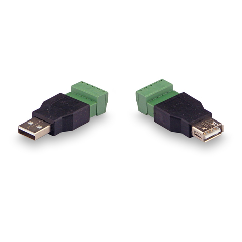 Комплект для передачи USB по витой паре USB(male)-USB(female)