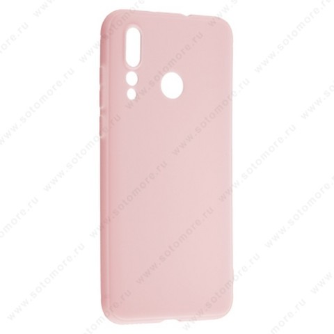 Накладка силиконовая Soft Touch ультра-тонкая для Huawei Nova 4 розовый