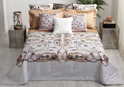 Покрывало 270x270 Mastro Raphael Harnais Vel white-multic