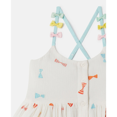 Платье Stella McCartney Kids Striped Bow Print Cami