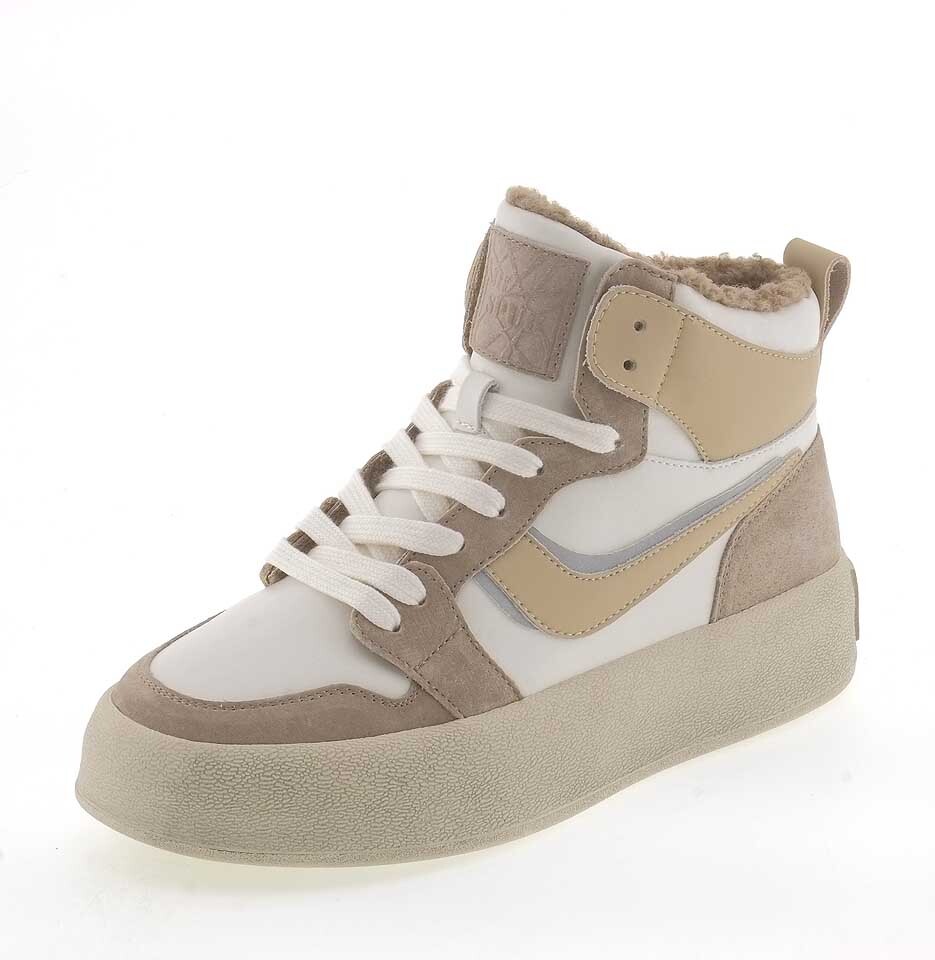 Кроссовки женские SPUR PM447_01_03_CH бежевые