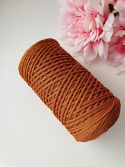 Cinnamon polyester cord 2 mm