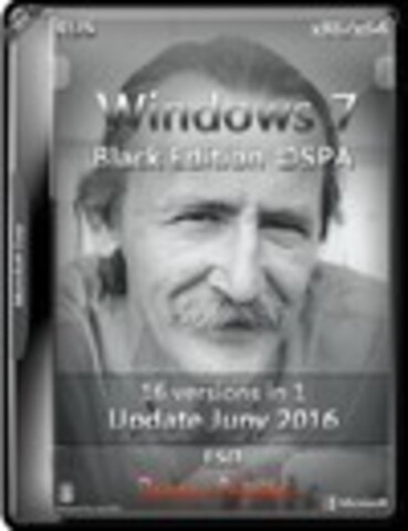 Windows 7 x86/x64 Windows 7 SP1 16 in 1 BLACK EDITION ©SPAОбновление в ESD [2016, RUS]