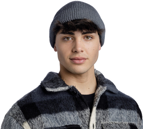 Картинка шапка вязаная Buff Hat Knitted Ervin Grey - 2