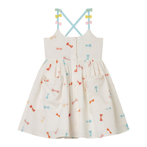 Платье Stella McCartney Kids Striped Bow Print Cami