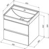 Aquanet 329595 Тумба Вега 60 2 ящ. цв.черный (329595)