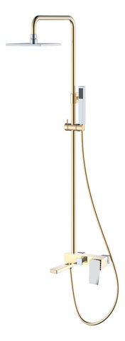 Boheme Q 148-GCR.2 Стойка для душа, цвет: золото,хром