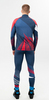 Элитный лыжный гоночный комбинезон Nordski Heat Blue/Red