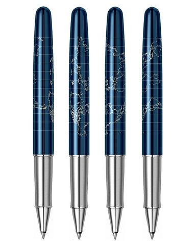 Ручка-роллер Parker Sonnet Atlas SE18 Blue Silver CT (2054840)
