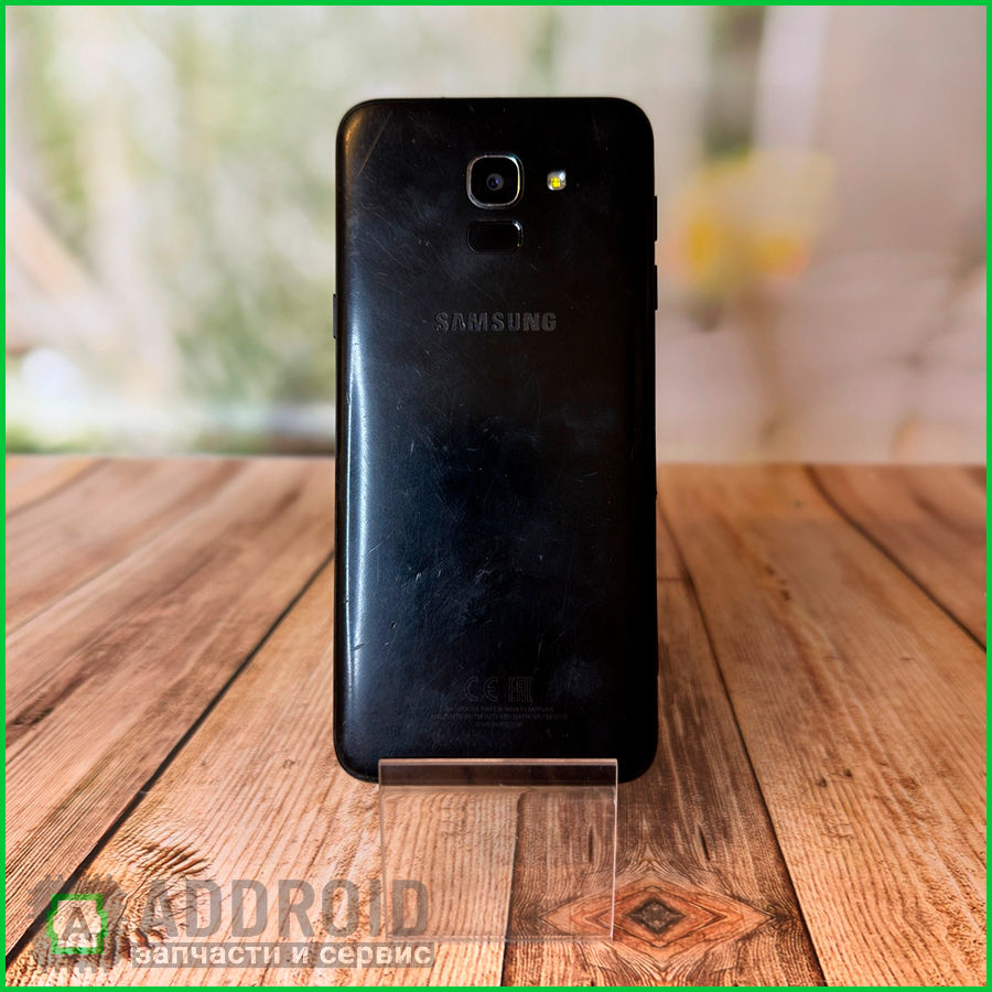 Смартфон Samsung Galaxy J6 (2018) 3/32GB Black (J600F) (Витринный) купить  по выгодной выгодной цене 4500.0 ₽ | AdDroid.ru — Запчасти и сервис