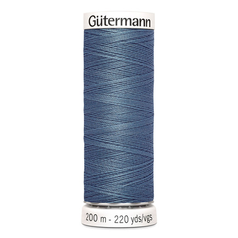 Нитки швейные Sew-All 100/200 м Gutermann (076 серо-зеленый джинсовый)