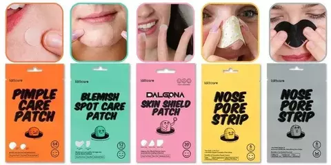 Lattcare Nose Pore Strip Calendula Полоски для носа очищающие с календулой