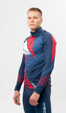 Элитный лыжный гоночный комбинезон Nordski Heat Blue/Red