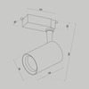 Трековый светильник Maytoni Vuoro TR003-1-10W4K-W-B