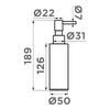 Omoikiri 4995093 Дозатор для моющего средства OM-06-GB латунь/графит