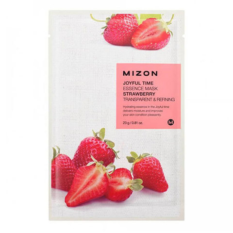 Mizon Joyful Time Essence Mask Strawberry - Тканевая маска для лица с экстрактом свежей клубники